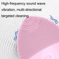 Mini Silicone Cleansing Instrument Washing Face Brush(Pink)