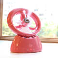 Mini USB Rechargeable Spray Fan Student Dormitory Office Desktop Mute Fan(Glossy Watermelon Red)