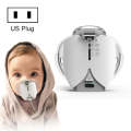 Hands-free Wearable Micro-mesh Nebulizer for Adults and Children ,Style: With US Plug(Silver White)