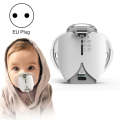 Hands-free Wearable Micro-mesh Nebulizer for Adults and Children ,Style: With EU Plug(Silver White)