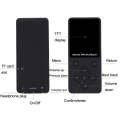 T68 Card Lossless Sound Quality Ultra-thin HD Video MP4 Player(Black)