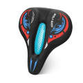 Bicycle Seat Cover Thickened Silicone Shock-absorbing Saddle Cover(Blue)