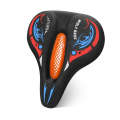 Bicycle Seat Cover Thickened Silicone Shock-absorbing Saddle Cover(Orange)