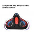 Bicycle Seat Cover Thickened Silicone Shock-absorbing Saddle Cover(Black)