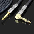 KGR Guitar Cable Keyboard Drum Audio Cable, Specification: 25m(Elbow Straight Jack)