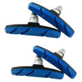 2 Pairs Silent V-brake Bicycle Brake Shoes, Color: Blue