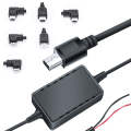 2 PCS USB Car Charge 12V To 5V Navigation Instrument Reduction Line(Mini Left Bend)