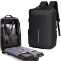 Hard Shell Backpack Alloy Frame Anti-Theft Computer Bag For Men, Color: 8001 Black