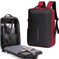 Hard Shell Backpack Alloy Frame Anti-Theft Computer Bag For Men, Color: 8001 Red