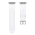 TPU Fuel Injection Watch Band For Apple Watch Series 7 41mm /6&SE&5&4 40mm /3&2&1 38mm(Transparent)