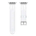 TPU Fuel Injection Watch Band For Apple Watch Series 7 45mm /6&SE&5&4 44mm /3&2&1 42mm(Transparent)