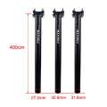 FMFXTR Bicycle Extended Saddle Seat Tube Double Nail Straight Tube, Specification: 27.2mm(Black)