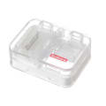 Imakara Mini Square Portable Sealed Medicine Cutter Dispenser Box(White)