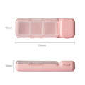 TR017 Portable Medicine Cutter Portable Mini 7 Days Sealed Separate Medicine Box(Pink)