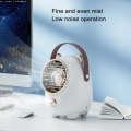 Turbine Water Cold Fan USB Desktop Humidity Spray Small Fan(Elk Pink 2000 mAh)