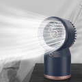 Spray Humidified LED Digital Display Office Home Fan, Style: 3600mAh Rechargeable(Blue)