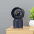 Spray Humidified LED Digital Display Office Home Fan, Style: 3600mAh Rechargeable(Blue)