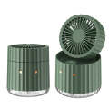 PW01 USB Water Cooling Mini Fan Desktop Turbo LED Spray Humidifying Air Cooler(Green)