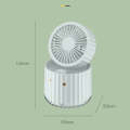 PW01 USB Water Cooling Mini Fan Desktop Turbo LED Spray Humidifying Air Cooler(White)