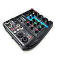 TEYUN A4 4-way Small Microphone Digital Mixer Live Recording Effector(EU Plug)