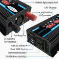 Solar Power System Inverter 30A Controller+18W 12V Solar Panel, Specification: Black 12V To 110V