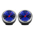 2 PCS Mini Car Dashboard Thermometer Hygrometer Mechanical Decoration(Blue Humidity)