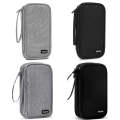 Baona BN-C004 Mini U Disk Headphone Data Cable Storage Bag, Color: Single Layer (Black)