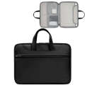 Baona BN-Q006 PU Leather Full Opening Laptop Handbag For 13/13.3 inches(Black)