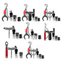Bicycle Maintenance Tool Set Wrench + 20 Teeth + 35 Grams + Interceptor
