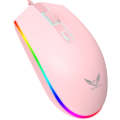 Zerodate V6 4 Keys 1600DPI Game Colorful RGB Marquee USB Wired Mouse, Cable Length: 1.35m(Pink)