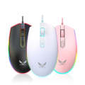 Zerodate V6 4 Keys 1600DPI Game Colorful RGB Marquee USB Wired Mouse, Cable Length: 1.35m(Black)