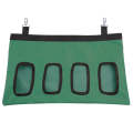 Pet Rabbit Guinea Pig Hanging Feeding Hay Storage Bag, Specification: Green Four-hole