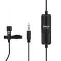 SYNCO S8 Lavalier Live Wired Microphone, Spec: Black