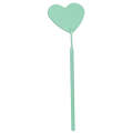 Stainless Steel Heart Shaped Grafting Eyelashes Inspection Mirror Beauty Tool(Fresh Green)
