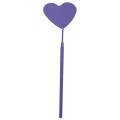 Stainless Steel Heart Shaped Grafting Eyelashes Inspection Mirror Beauty Tool(Purple)