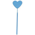 Stainless Steel Heart Shaped Grafting Eyelashes Inspection Mirror Beauty Tool(Blue)