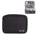 5 Inch Multifunctional Electronic Digital Earphone Power Cord Storage Bag(Black)