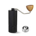 CNC Stainless Steel Hand Crank Coffee Bean Grinder, Specification: Pentagon Black