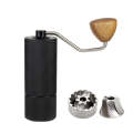 CNC Stainless Steel Hand Crank Coffee Bean Grinder, Specification: Seven Corner Black