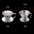 Double-layer Stainless Steel Pour-over Coffee Filter, Size: Small
