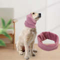Pet Grooming Comfortable and Waterproof Earmuffs, Size: M(Pink)