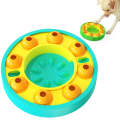 Pet Slow Food Tray Educational Toys Training Supplies(Lake Blue)
