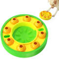 Pet Slow Food Tray Educational Toys Training Supplies(Green)