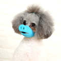 Pet Dog Piggy Mouth Dog Mask Bark Stopper, Size: Small(Blue)