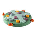 Pet Puzzle Slow Feeder Cat And Dog Food Tray Toy(Green Claw Seal)