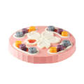 Pet Puzzle Slow Feeder Cat And Dog Food Tray Toy(Pink Sakura)