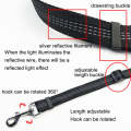 Pet Dual-purpose Car Reflective Seat Belt Dog Leash(Black)