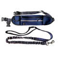 Pet Run Traction Rope Portable Waist Bag(Navy)