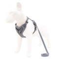 HT-864 Pet Traction Rope Reflective Breathable Dog Chest Strap Vest, Size: M(Gray)