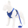 HT-864 Pet Traction Rope Reflective Breathable Dog Chest Strap Vest, Size: L(Blue)